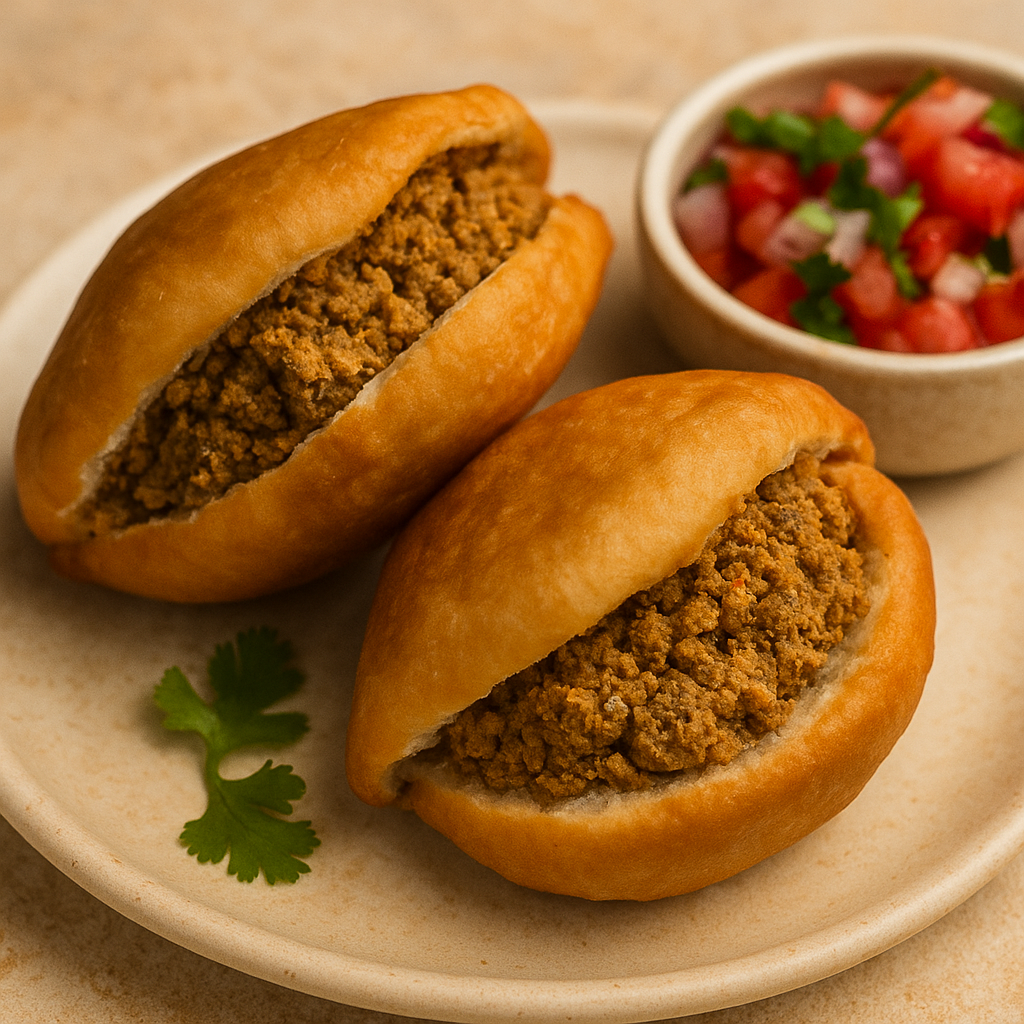 Homemade Vetkoek with Mince | 2 Large